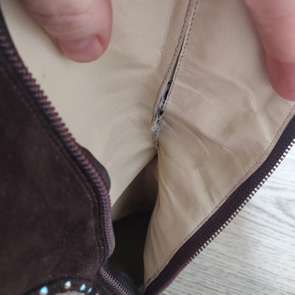 Luxury Italian Boots - Genuine Leather, Real Pitton Leather, Swarovski Cristals - Picture 13 of 14